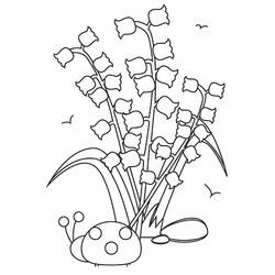 Dibujo para colorear: Lirio del Valle (Naturaleza y Estaciones) #176404 - Dibujos para Colorear e Imprimir Gratis