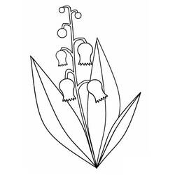 Dibujo para colorear: Lirio del Valle (Naturaleza y Estaciones) #176412 - Dibujos para Colorear e Imprimir Gratis