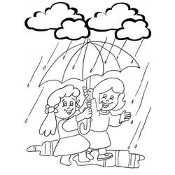 Dibujo para colorear: Lluvia (Naturaleza y Estaciones) #158200 - Dibujos para Colorear e Imprimir Gratis