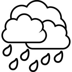 Dibujo para colorear: Lluvia (Naturaleza y Estaciones) #158202 - Dibujos para Colorear e Imprimir Gratis