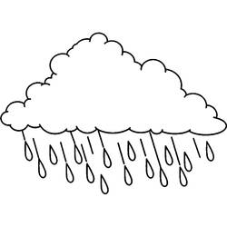Dibujo para colorear: Lluvia (Naturaleza y Estaciones) #158204 - Dibujos para Colorear e Imprimir Gratis