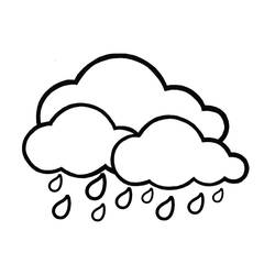 Dibujo para colorear: Lluvia (Naturaleza y Estaciones) #158207 - Dibujos para Colorear e Imprimir Gratis