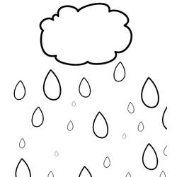 Dibujo para colorear: Lluvia (Naturaleza y Estaciones) #158209 - Dibujos para Colorear e Imprimir Gratis