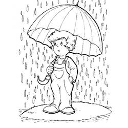 Dibujo para colorear: Lluvia (Naturaleza y Estaciones) #158215 - Dibujos para Colorear e Imprimir Gratis