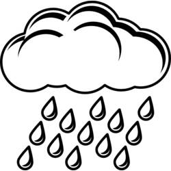 Dibujo para colorear: Lluvia (Naturaleza y Estaciones) #158216 - Dibujos para Colorear e Imprimir Gratis