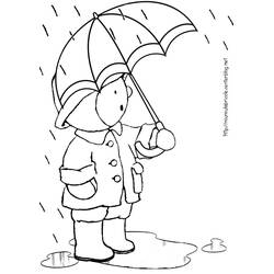 Dibujo para colorear: Lluvia (Naturaleza y Estaciones) #158217 - Dibujos para Colorear e Imprimir Gratis