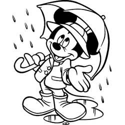 Dibujo para colorear: Lluvia (Naturaleza y Estaciones) #158219 - Dibujos para Colorear e Imprimir Gratis