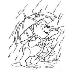 Dibujo para colorear: Lluvia (Naturaleza y Estaciones) #158223 - Dibujos para Colorear e Imprimir Gratis
