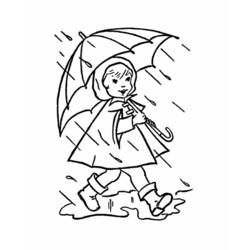 Dibujo para colorear: Lluvia (Naturaleza y Estaciones) #158226 - Dibujos para Colorear e Imprimir Gratis