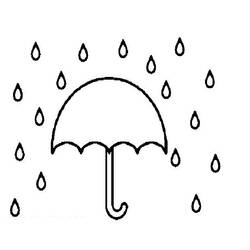 Dibujo para colorear: Lluvia (Naturaleza y Estaciones) #158227 - Dibujos para Colorear e Imprimir Gratis