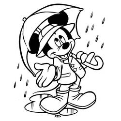 Dibujo para colorear: Lluvia (Naturaleza y Estaciones) #158236 - Dibujos para Colorear e Imprimir Gratis