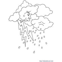Dibujo para colorear: Lluvia (Naturaleza y Estaciones) #158256 - Dibujos para Colorear e Imprimir Gratis