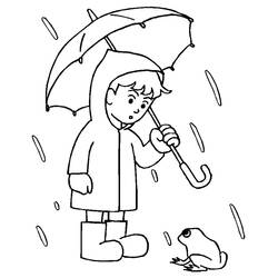 Dibujo para colorear: Lluvia (Naturaleza y Estaciones) #158263 - Dibujos para Colorear e Imprimir Gratis