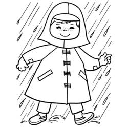 Dibujo para colorear: Lluvia (Naturaleza y Estaciones) #158278 - Dibujos para Colorear e Imprimir Gratis