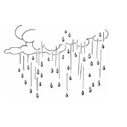 Dibujo para colorear: Lluvia (Naturaleza y Estaciones) #158286 - Dibujos para Colorear e Imprimir Gratis