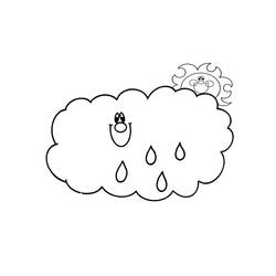 Dibujo para colorear: Lluvia (Naturaleza y Estaciones) #158298 - Dibujos para Colorear e Imprimir Gratis