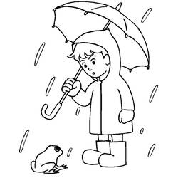Dibujo para colorear: Lluvia (Naturaleza y Estaciones) #158353 - Dibujos para Colorear e Imprimir Gratis