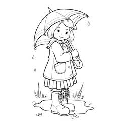 Dibujo para colorear: Lluvia (Naturaleza y Estaciones) #158424 - Dibujos para Colorear e Imprimir Gratis