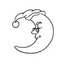 Dibujo para colorear: Luna (Naturaleza y Estaciones) #155568 - Dibujos para Colorear e Imprimir Gratis