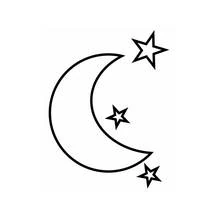 Dibujos para colorear: Luna - Dibujos para Colorear e Imprimir Gratis