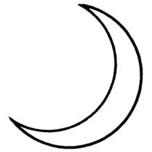 Dibujo para colorear: Luna (Naturaleza y Estaciones) #155593 - Dibujos para Colorear e Imprimir Gratis