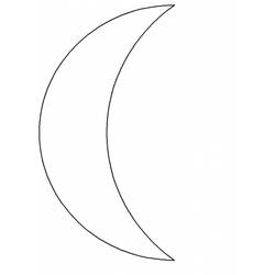 Dibujo para colorear: Luna (Naturaleza y Estaciones) #155685 - Dibujos para Colorear e Imprimir Gratis