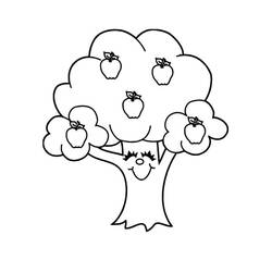 Dibujo Manzano (Naturaleza y Estaciones) #174067 para imprimir y colorear