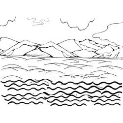 Dibujos para colorear: Mar - Dibujos para Colorear e Imprimir Gratis