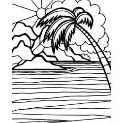 Dibujo para colorear: Mar (Naturaleza y Estaciones) #193485 - Dibujos para Colorear e Imprimir Gratis