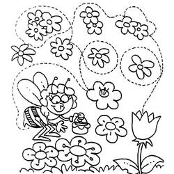 Dibujo para colorear: Margarita (Naturaleza y Estaciones) #161401 - Dibujos para Colorear e Imprimir Gratis