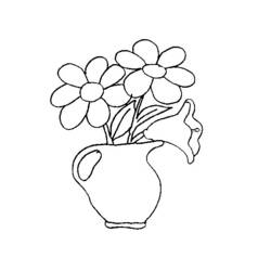 Dibujo para colorear: Margarita (Naturaleza y Estaciones) #161427 - Dibujos para Colorear e Imprimir Gratis
