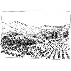 Dibujo para colorear: Montaña (Naturaleza y Estaciones) #156747 - Dibujos para Colorear e Imprimir Gratis