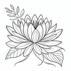 Dibujo nenúfar (Naturaleza y Estaciones) #221862 para imprimir y colorear