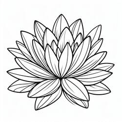 Dibujo nenúfar (Naturaleza y Estaciones) #221863 para imprimir y colorear