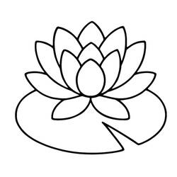 Dibujo nenúfar (Naturaleza y Estaciones) #221887 para imprimir y colorear