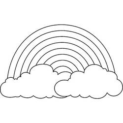 Dibujo para colorear: Nube (Naturaleza y Estaciones) #157440 - Dibujos para Colorear e Imprimir Gratis