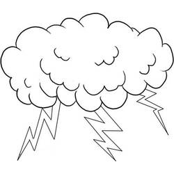 Dibujo para colorear: Nube y Tormenta (Naturaleza y Estaciones) #193531 - Dibujos para Colorear e Imprimir Gratis