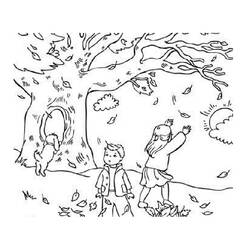 Dibujo para colorear: Otoño (Naturaleza y Estaciones) #164039 - Dibujos para Colorear e Imprimir Gratis