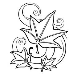 Dibujo para colorear: Otoño (Naturaleza y Estaciones) #164042 - Dibujos para Colorear e Imprimir Gratis