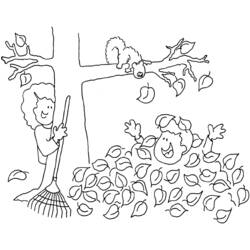 Dibujo para colorear: Otoño (Naturaleza y Estaciones) #164043 - Dibujos para Colorear e Imprimir Gratis