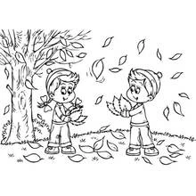 Dibujos para colorear: Otoño - Dibujos para Colorear e Imprimir Gratis