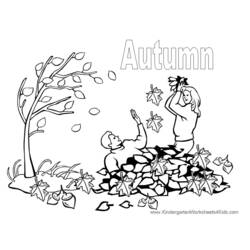 Dibujo para colorear: Otoño (Naturaleza y Estaciones) #164074 - Dibujos para Colorear e Imprimir Gratis