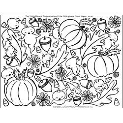 Dibujo para colorear: Otoño (Naturaleza y Estaciones) #164207 - Dibujos para Colorear e Imprimir Gratis