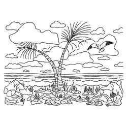 Dibujo para colorear: Paisaje (Naturaleza y Estaciones) #193975 - Dibujos para Colorear e Imprimir Gratis