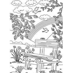 Dibujo para colorear: Paisaje (Naturaleza y Estaciones) #193979 - Dibujos para Colorear e Imprimir Gratis