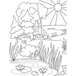 Dibujo para colorear: Paisaje (Naturaleza y Estaciones) #193981 - Dibujos para Colorear e Imprimir Gratis