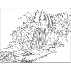 Dibujo para colorear: Paisaje (Naturaleza y Estaciones) #193983 - Dibujos para Colorear e Imprimir Gratis