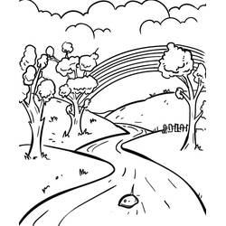 Dibujo para colorear: Paisaje (Naturaleza y Estaciones) #193991 - Dibujos para Colorear e Imprimir Gratis