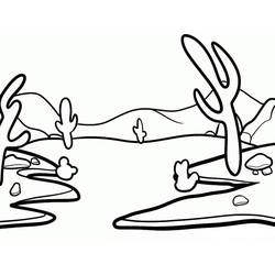 Dibujo para colorear: Paisaje (Naturaleza y Estaciones) #193992 - Dibujos para Colorear e Imprimir Gratis