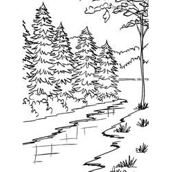 Dibujo para colorear: Paisaje (Naturaleza y Estaciones) #194013 - Dibujos para Colorear e Imprimir Gratis